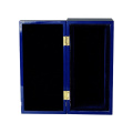 DS Blue glossy lacquered whisky wooden wine box premium wine box